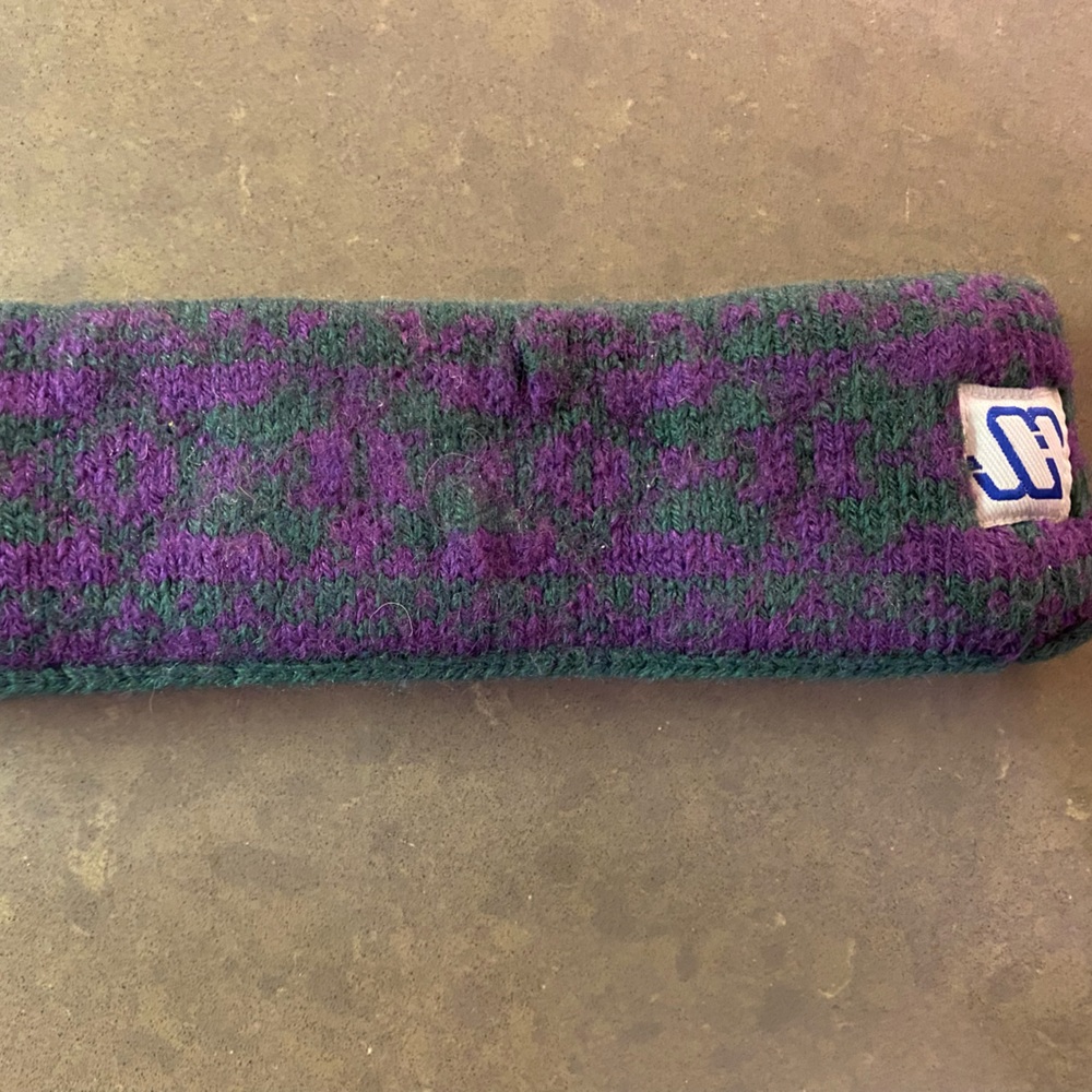Rare Murray Merkley skiing wool headband 1980s